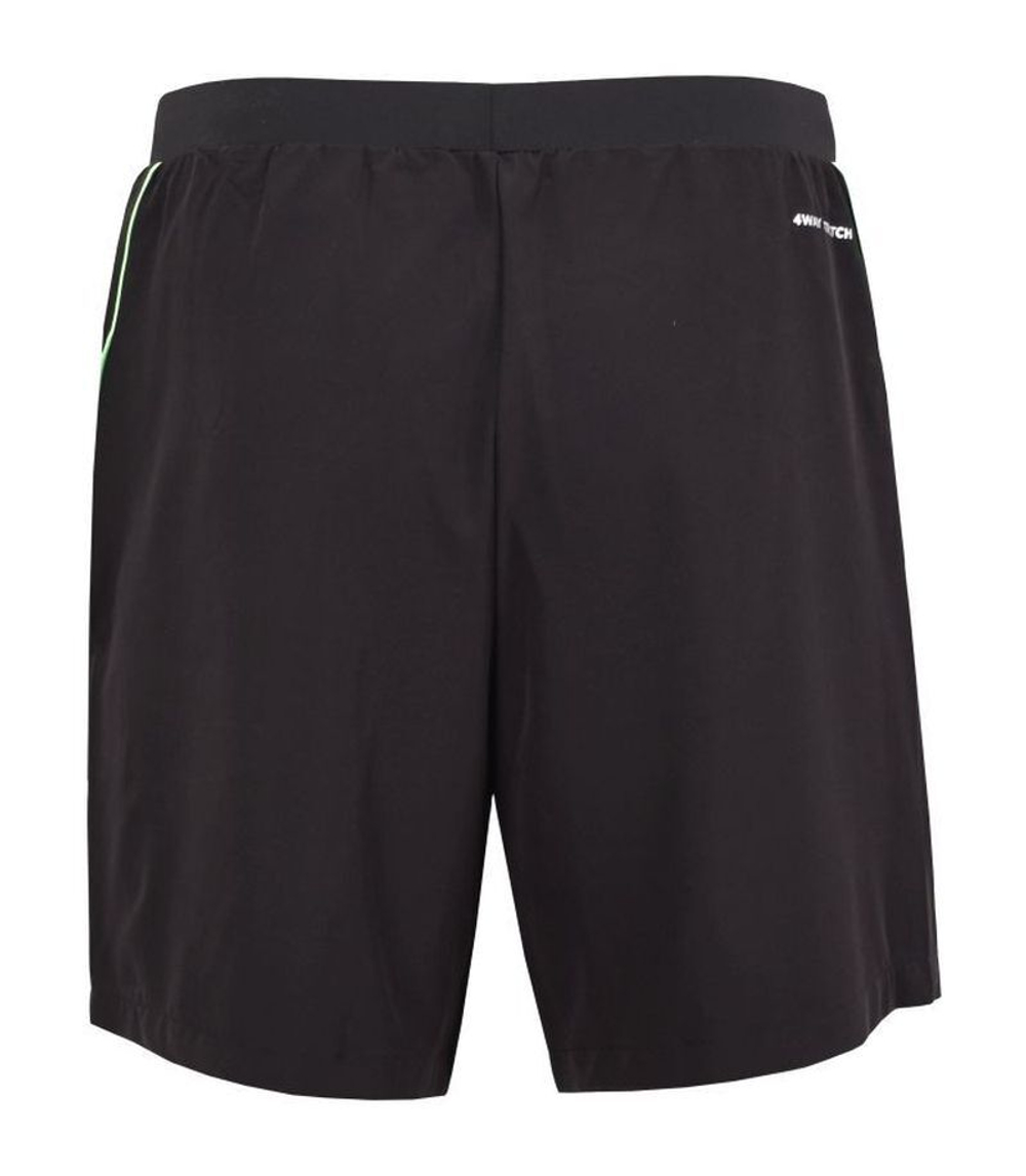 Мужские теннисные шорты Lotto Superrapida V - полностью черный/серебристый металл