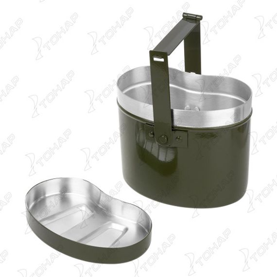 Набор посуды Helios армейский котелок+фляжка (1000мл/900мл) HS-NP 020031-00