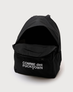 COMME DES FUCKDOWN РЮКЗАК ЧЕРНЫЙ С ЛОГОТИПОМ БРЕНДА