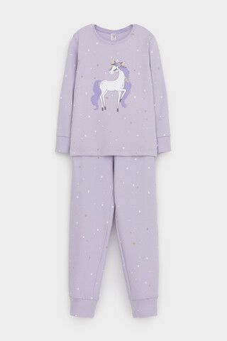 пижама  для девочки  К 1621/лепесток орхидеи,звездочки