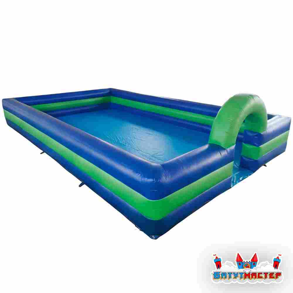 Надувной манеж для детей «Синий лагун», 6×4×1,8 м