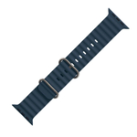 Ремешок Apple Ocean Band, синий со светлой пряжкой, для Apple Watch 44, 45, 46 мм, Ultra и Ultra 2 (дизайн 2023)