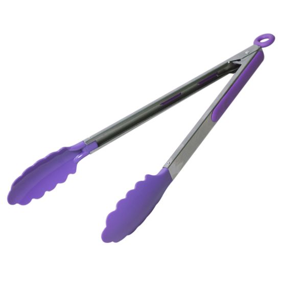 Щипцы нейлоновые 30,5 см Kamille KM-7515 с ручками из нержавеющей стали