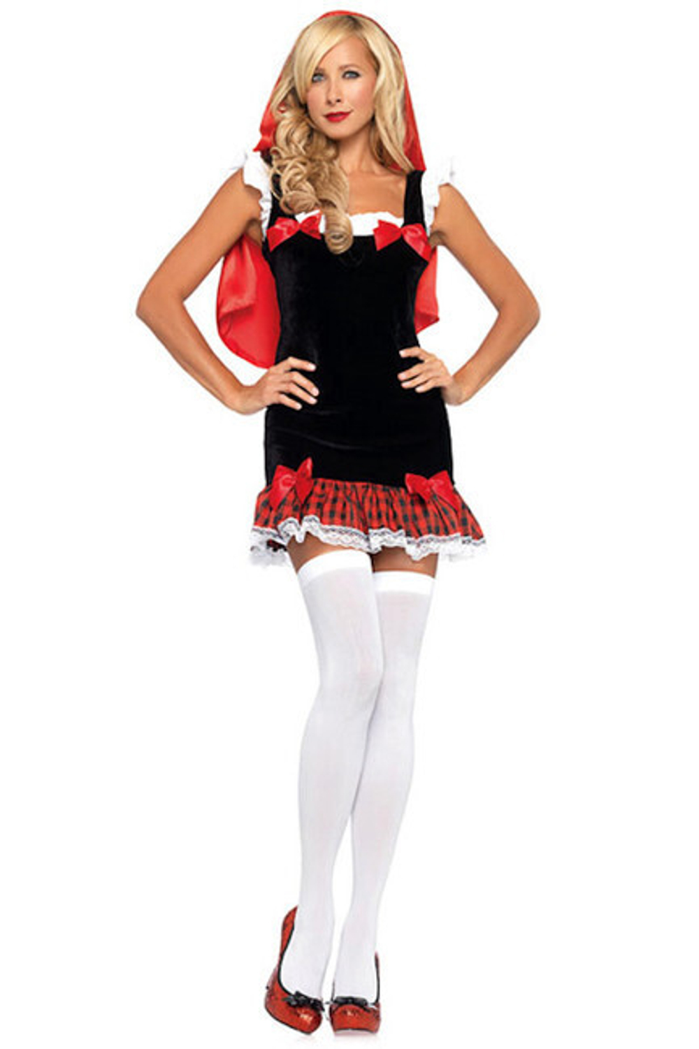 Юная красная шапочка SM (42-44) (Цвет: черный с красным и белым)