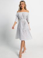 Платье с поясом Дафна (белое) П15522-8М LT Collection