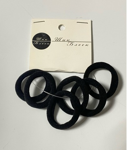 Резинки для волос "Огонёк", 3 см, (набор 6 штук), цвета МИКС