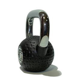 Гиря 8 кг с хромированной ручкой полиуретановая (CPU)