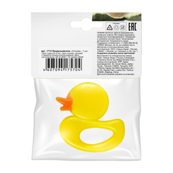 Прорезыватель силиконовый "Уточка" 1 шт ПОМА с 4 месяцев пакет