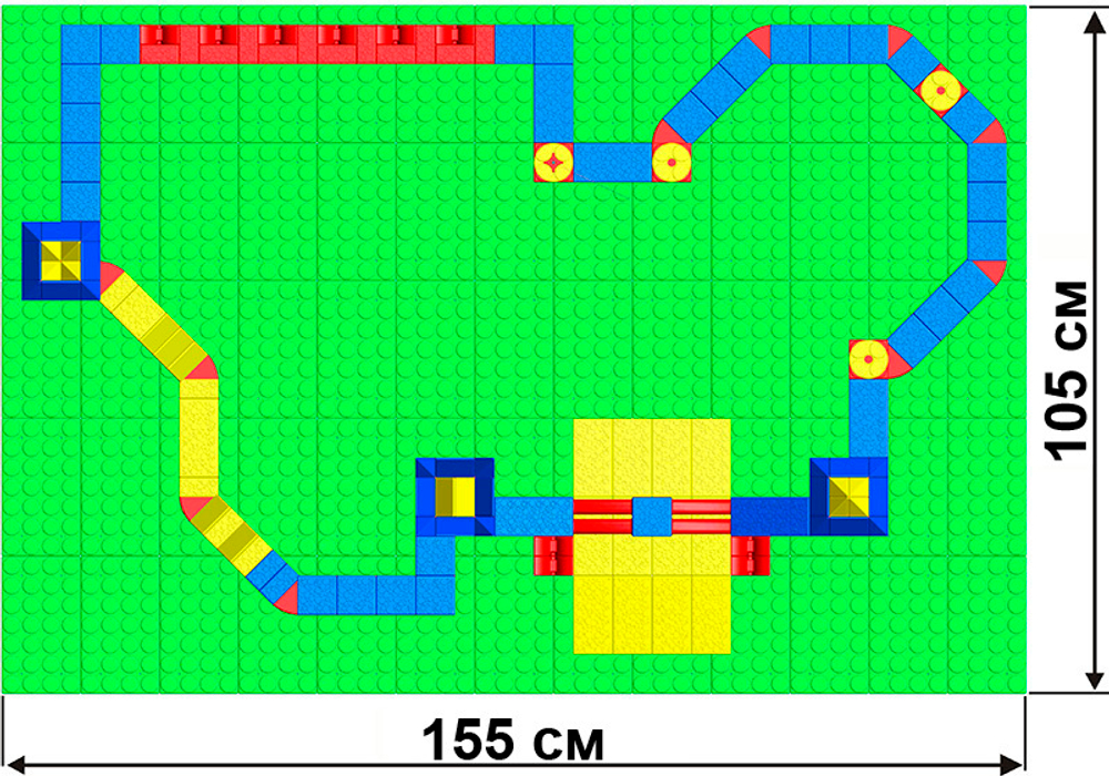 Конструктор Leco Замки GigaBloks 5"