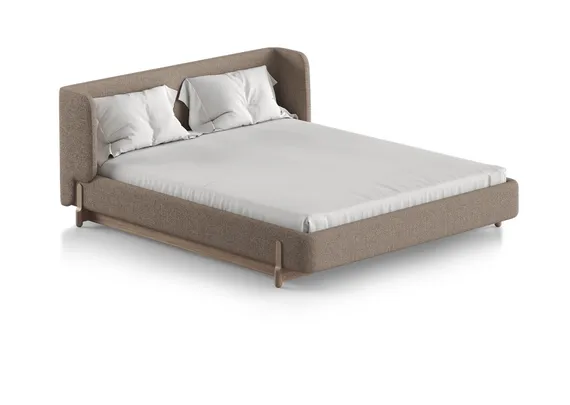 Кровать Basic спальное место 160*200 см (бежевый, букле)