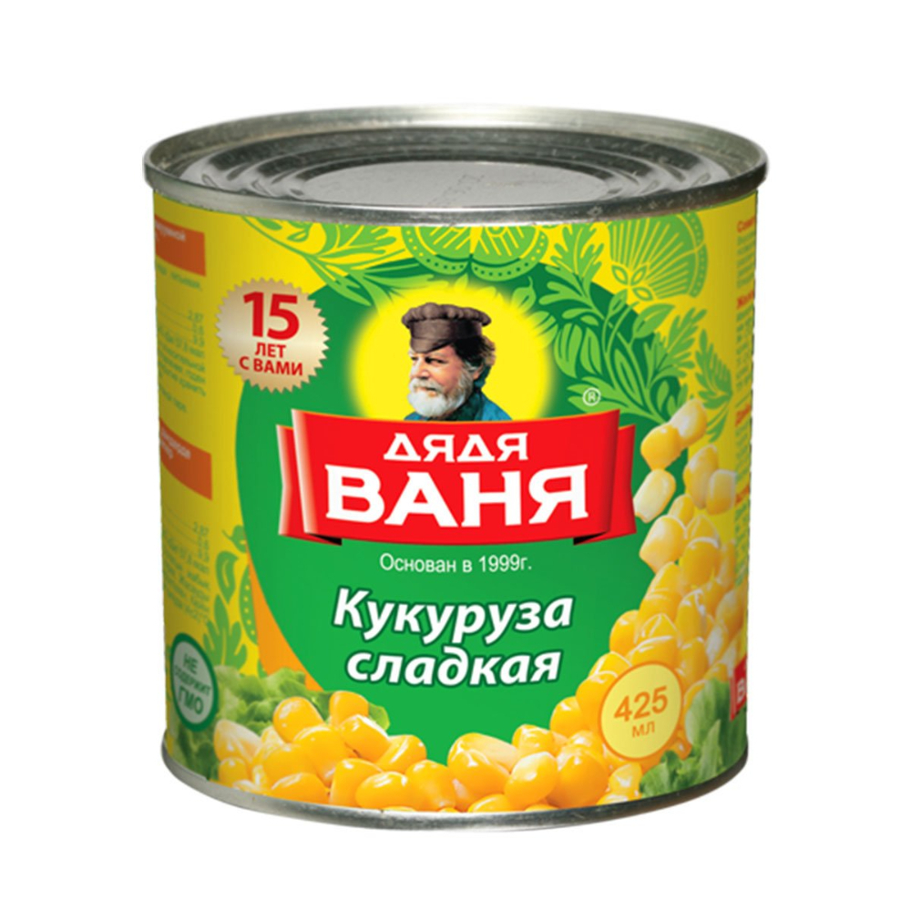 Кукуруза Дядя Ваня в зернах 425 мл