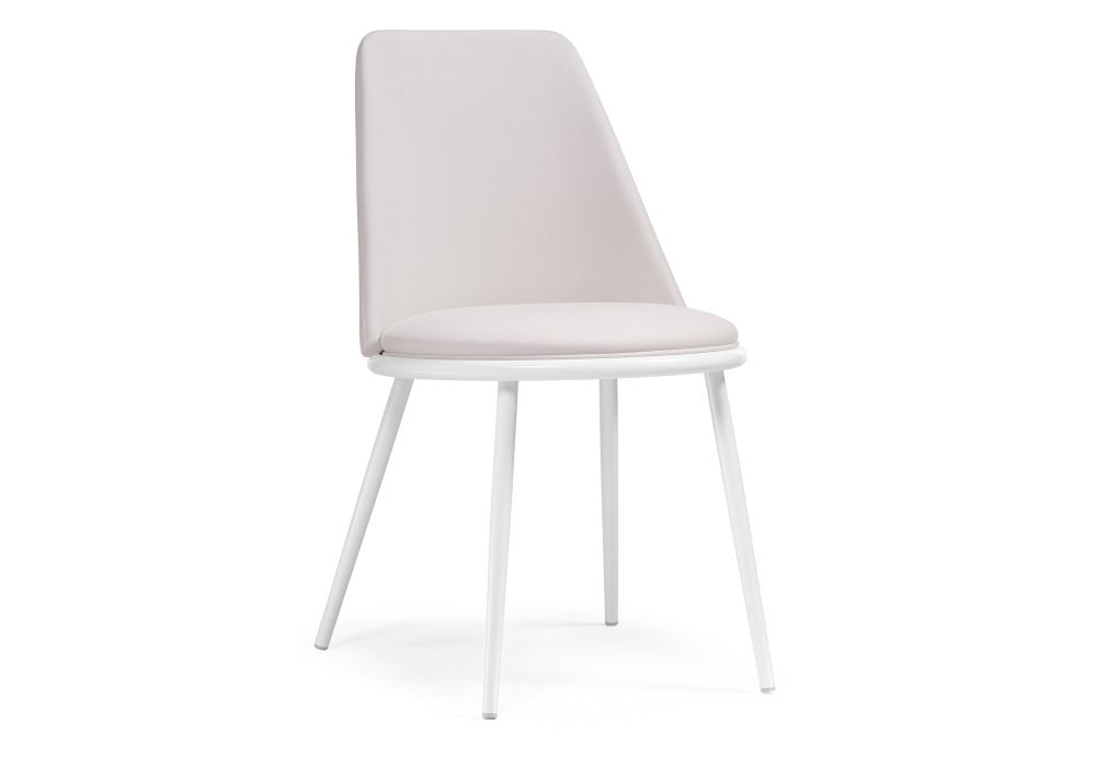Стул на металлокаркасе Алдис катания вайт / белый матовый