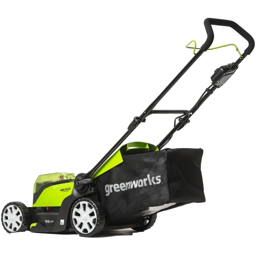 Газонокосилка аккумуляторная Greenworks G24X2LM41K2X 24В (2 x 4 Ач, ЗУ) нож 41 см, 2512607UD