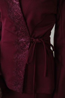 Кардиган из трикотажа джерси бургунди