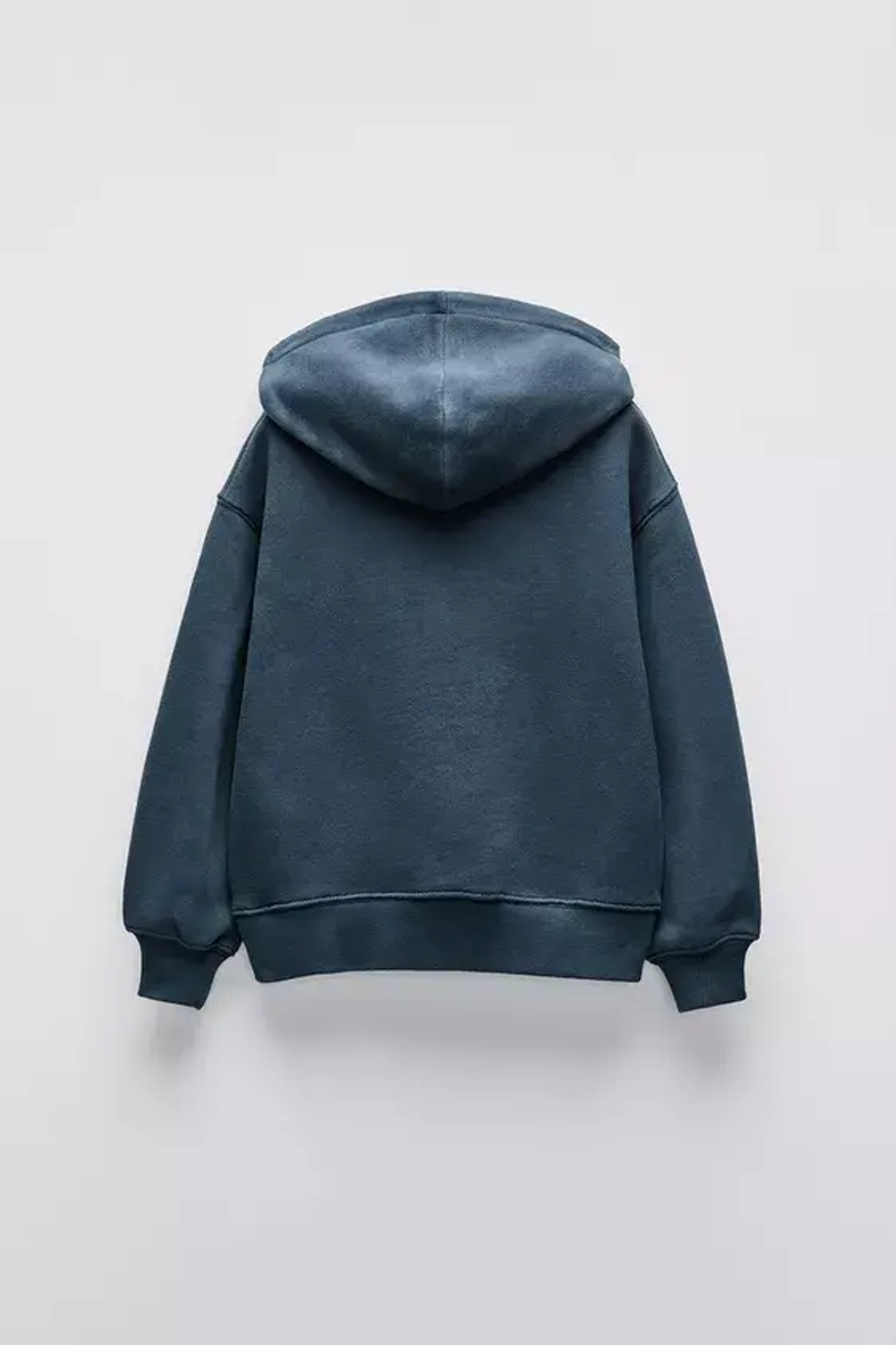 ZARA ХУДИ С НАДПИСЬЮ И СТРАЗАМИ, СИНИЙ