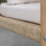 Кресло деревянное с подушками Tagliamento Rimini KD, натуральный, бежевый