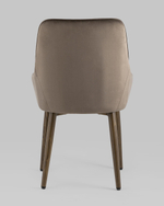 Стул Диана велюр коричневый