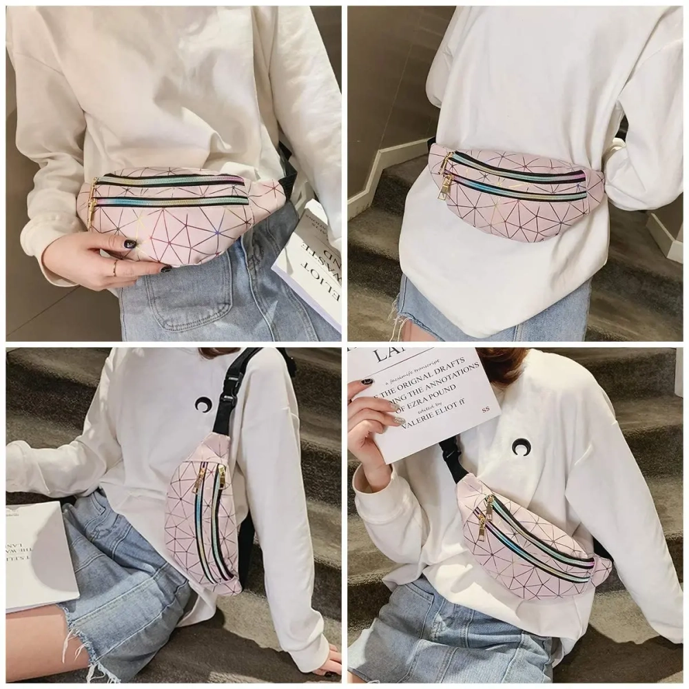 Сумка на пояс «Harizma», цвет пудровый, 31*12 см