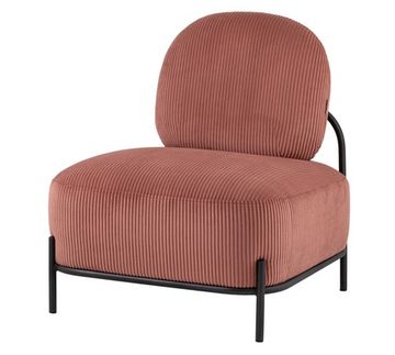 Кресло Pawai велюр рельефный коралловый