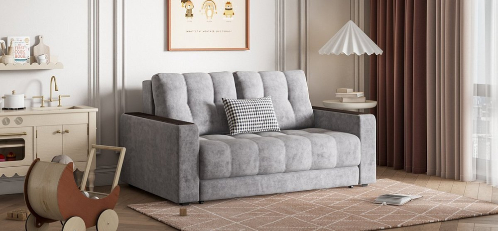 Диван Босс двухместный Велюр Роял агат