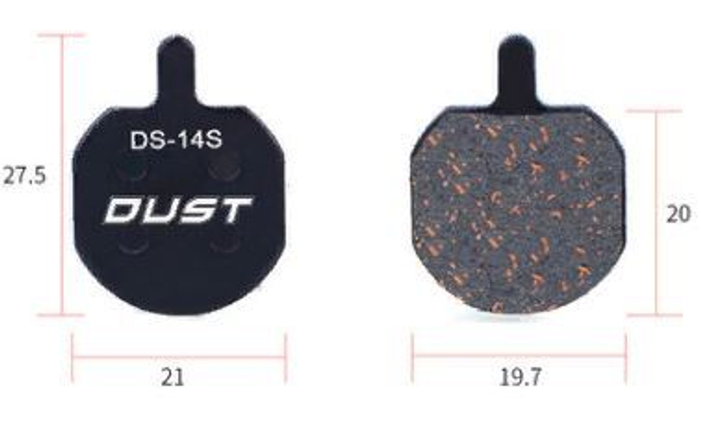 Колодки тормозные Risk Dust DS-14S