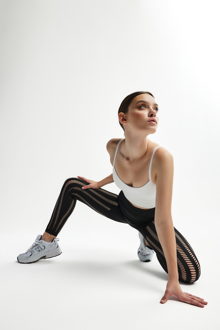 Легинсы бесшовные с высокой талией