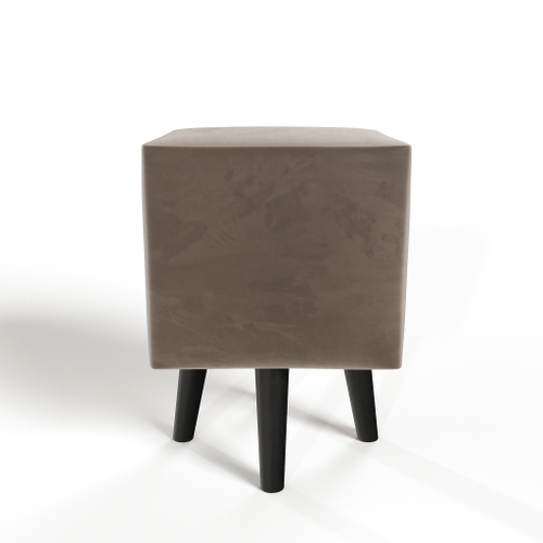 Пуф квадратный на высоких ножках Фантазёр Z-3 (Светло-коричневый) в офис, дом, салон красоты, прихожая, гостиная, на кухню, в кафе, в зону ожидания, в коридор, к туалетному столику. Банкетка, подставка.