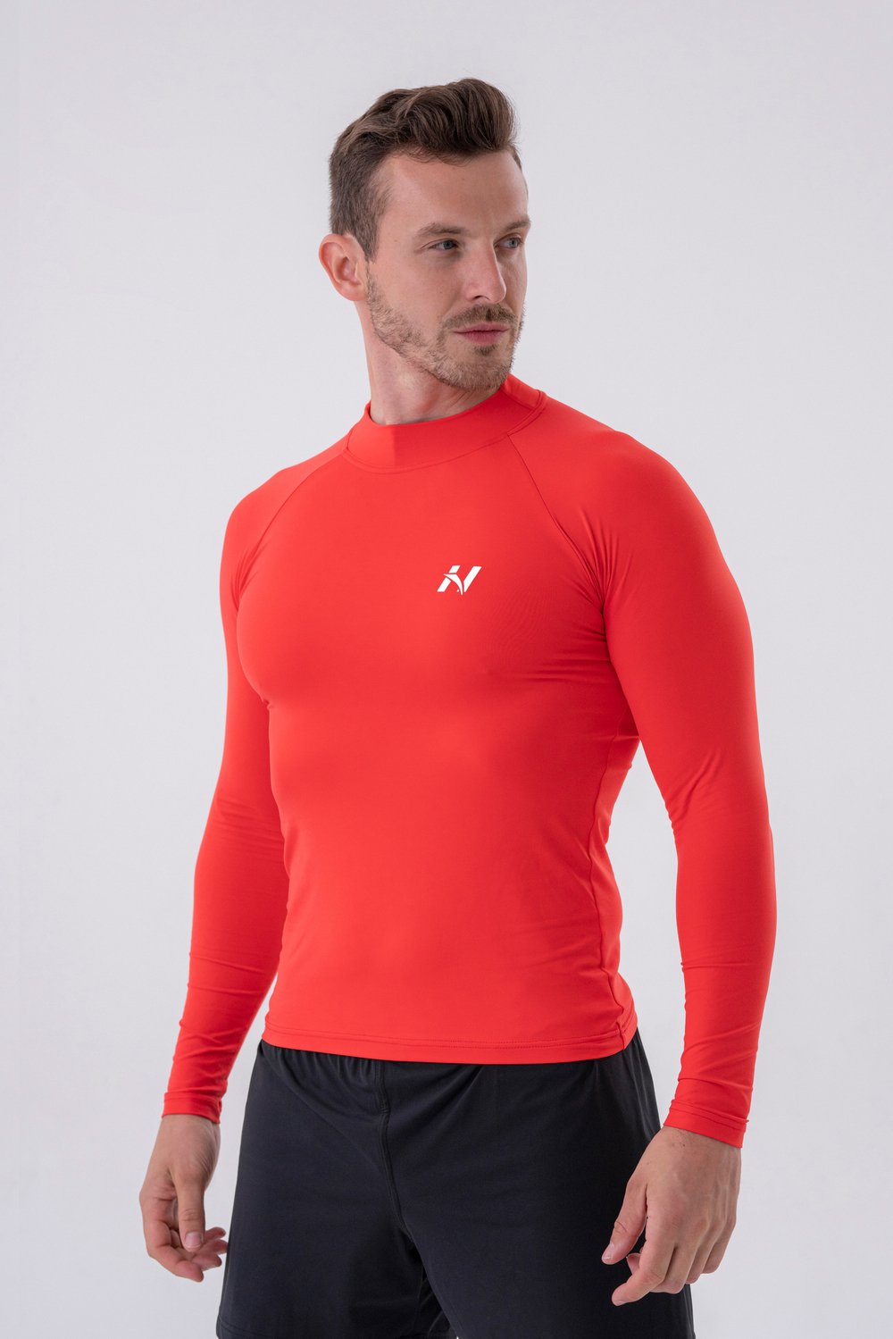 Мужской лонгслив Nebbia Functional T-shirt with long sleeves “Active” 328 Red