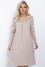 Платье Кружевная нежность (бежевое) П11397 LT Collection