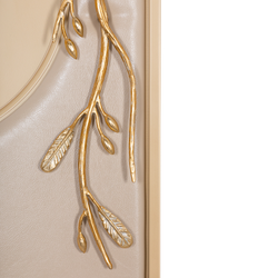 Вешалка настенная Oliva Branch (Олива Бранч) Айвори Мраморное золото