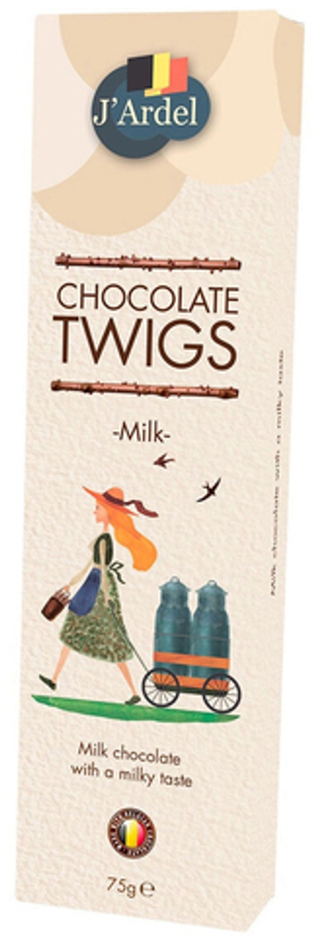 Шоколад Жардель Хворост из молочного шоколада / J'Ardel Milk Chocolate Twigs 75г