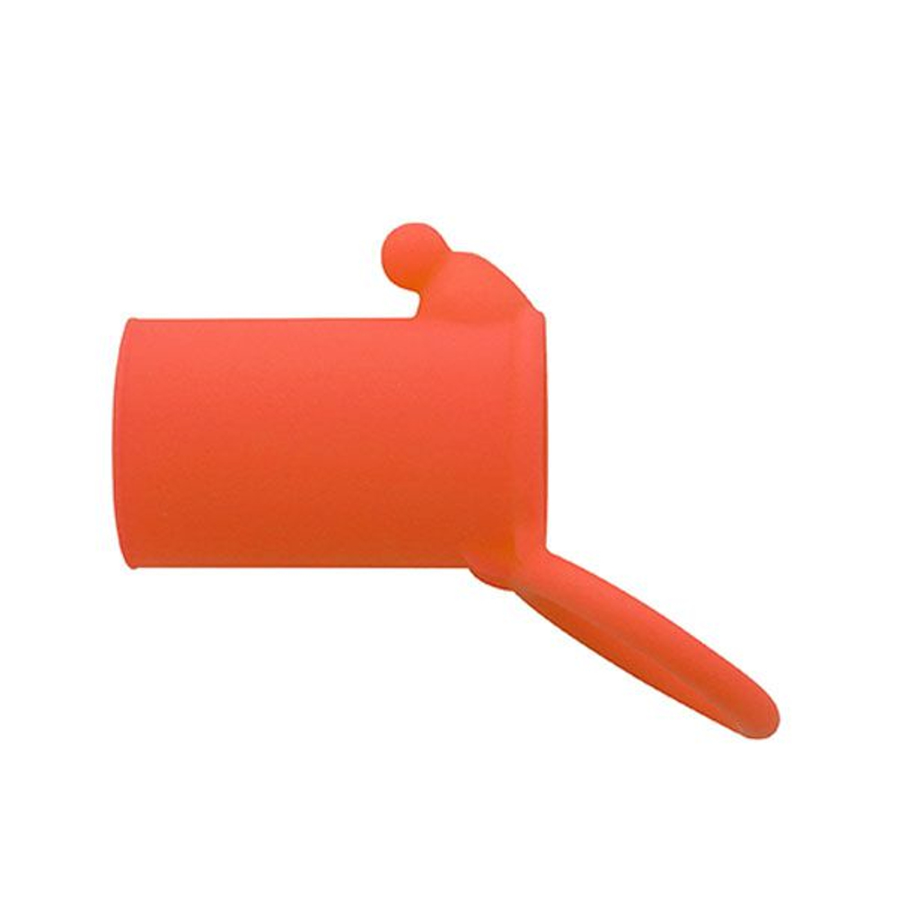 Оранжевая насадка-эректор NEON SENSATION SLEEVE WITH TICKLER (Цвет: оранжевый)