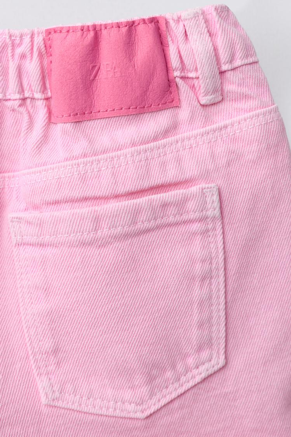 ZARA БЕРМУДЫ ИЗ САРЖИ FIT, РОЗОВЫЙ