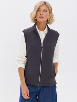 Жилет с начесом на молнии