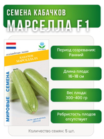 Семена кабачков Марселла F1, 5 семян (Vita Green / Вита Грин)