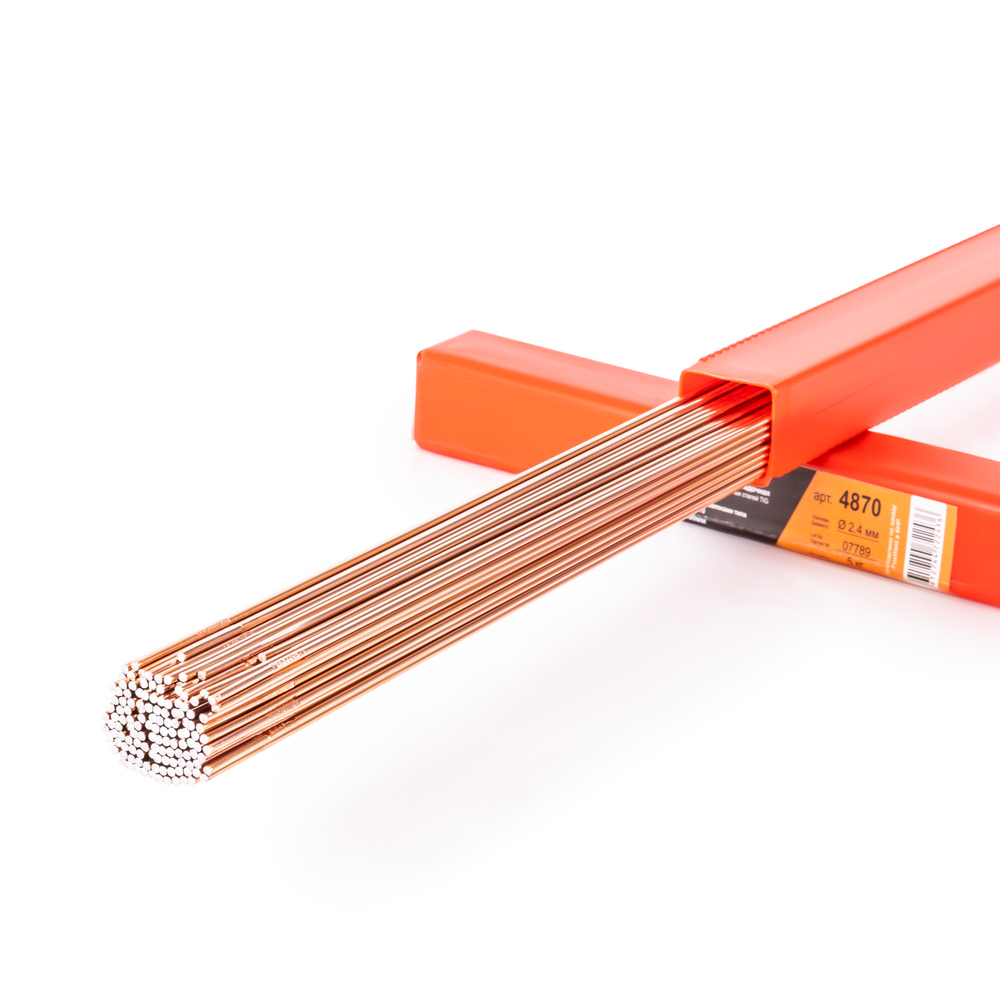 Пруток омедненный Foxweld ER70S-6 (Св08Г2С), 5кг