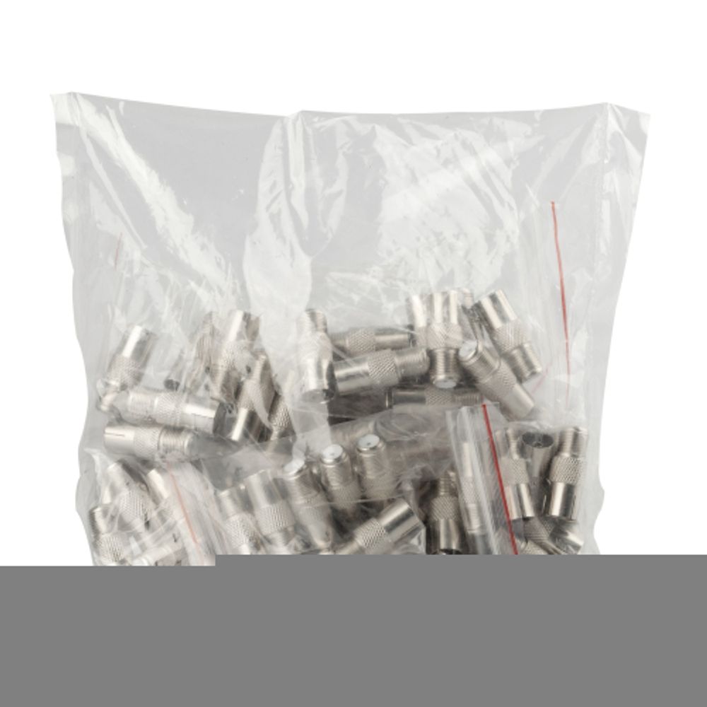 Переходник ЭРА SIMPLE гнездо F-гнездо TV упаковка 100 шт.