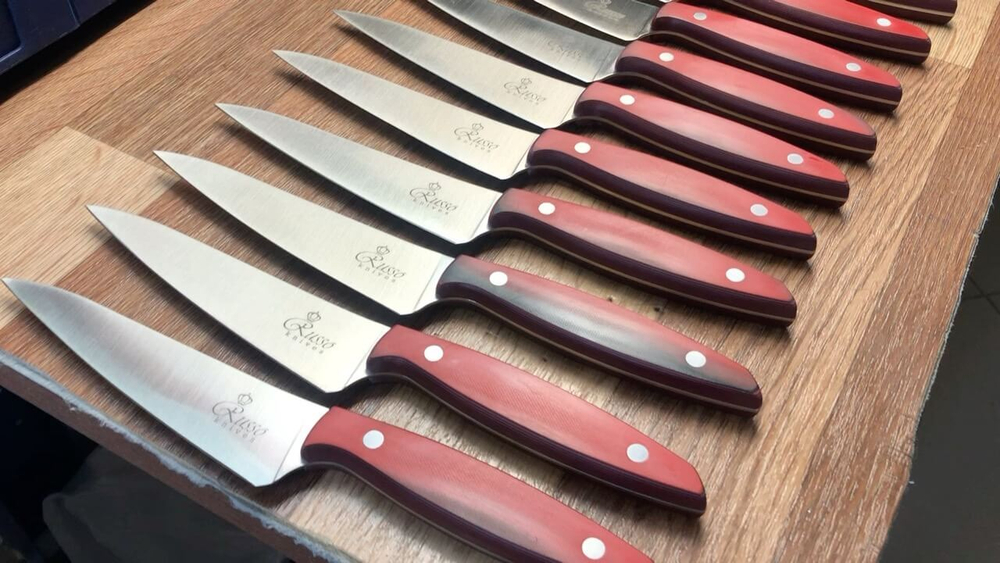 🏆Кухонный нож Alexander S AUS-8 Red G10