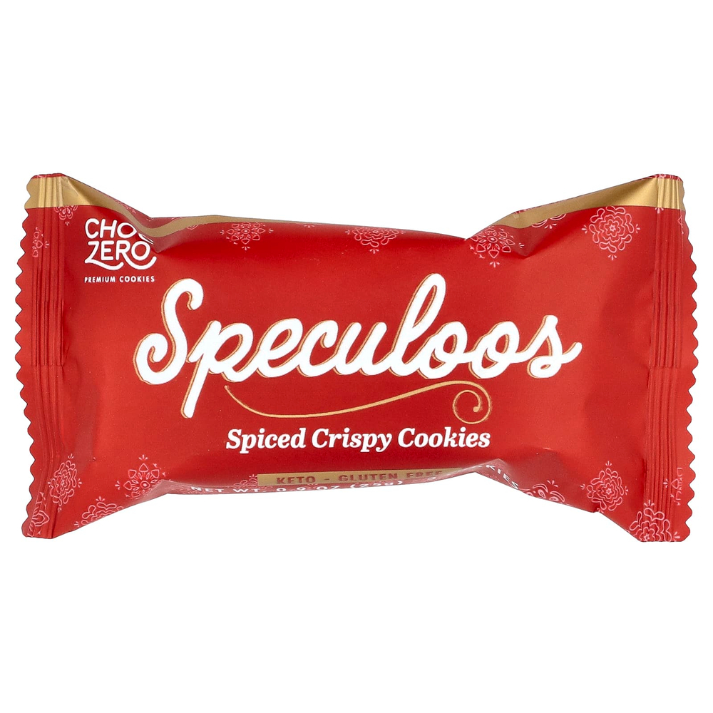 ChocZero, Премиальное печенье, Speculoos, хрустящее печенье со специями, 10 пакетиков по 25 г (0,9 унции)