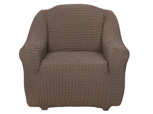 Чехол на кресло без оборки Модерн, цвет Кофе с молоком