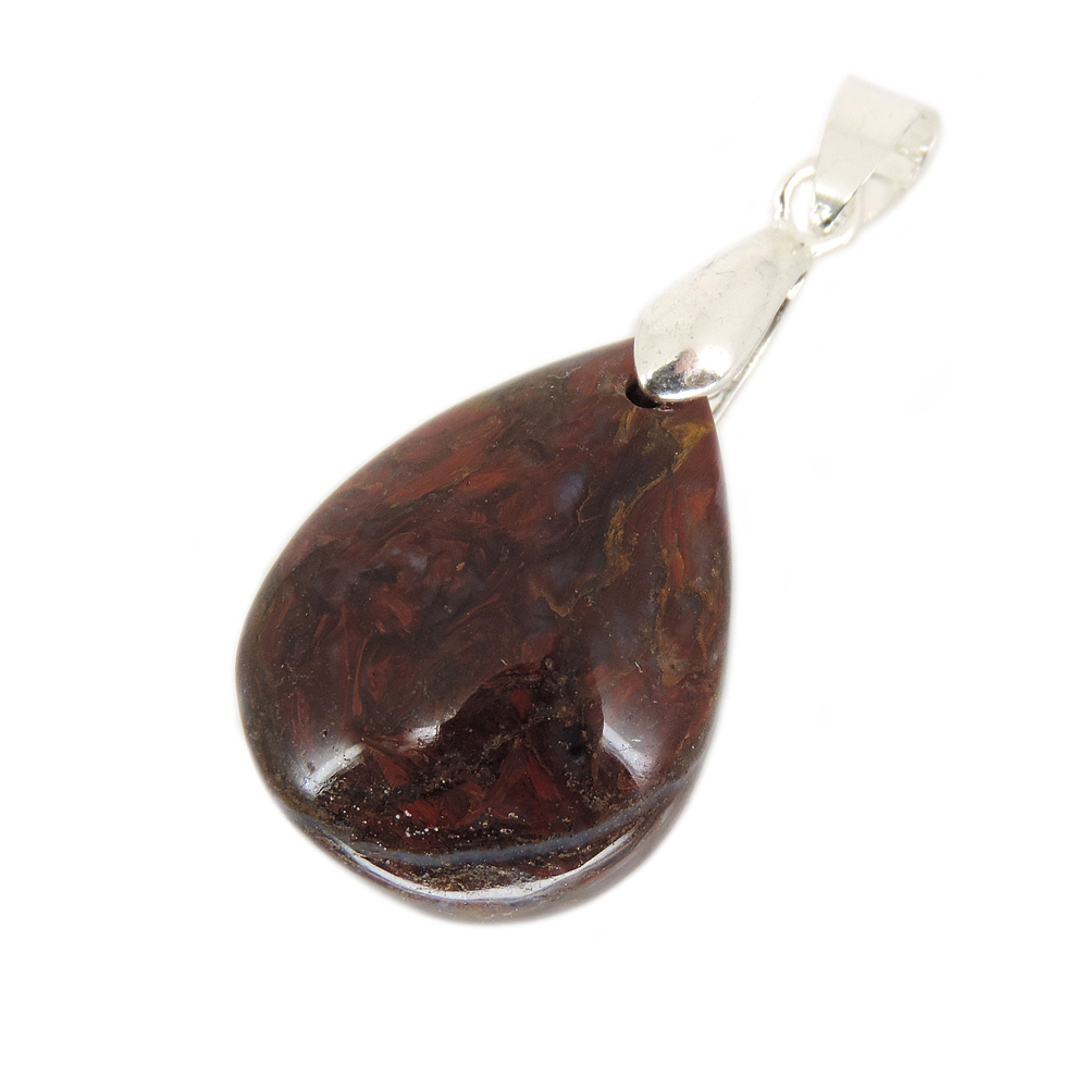 Кулон "Капля" питерсит медно-красный асс.