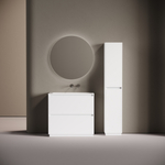 Тумба напольная Sancos Libra Floor с двумя ящиками 890х450х840, белый глянец, LB90FW