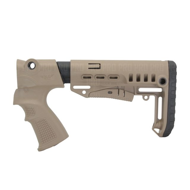 Телескопический приклад на МР-155, DLG Tactical черный