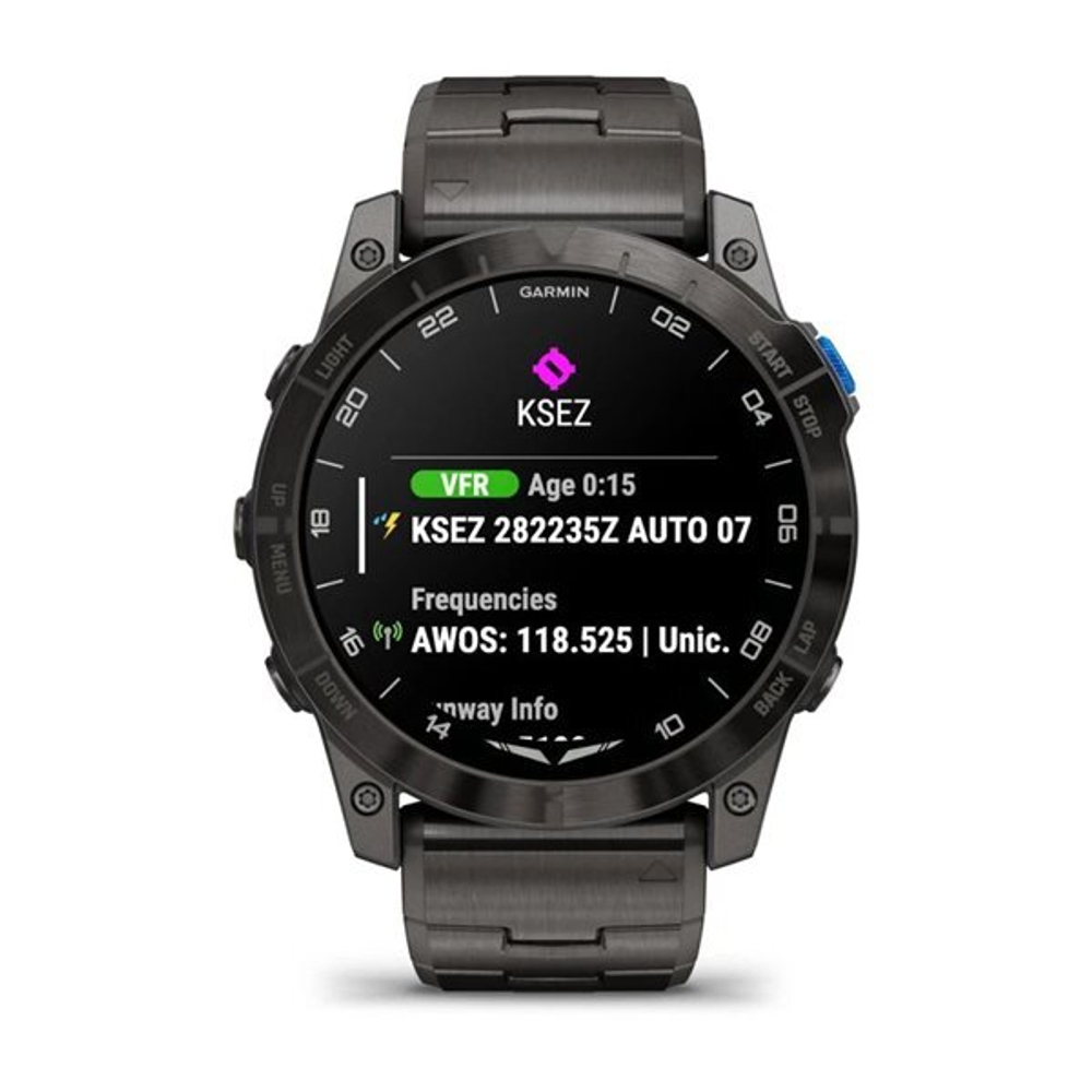 Умные авиационные часы Garmin D2™ Mach 1 Pro с титановым браслетом