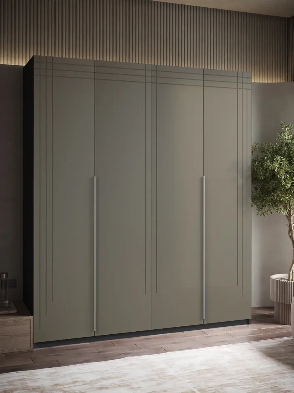 Шкаф распашной 200х50х230 четырёхдверный Mirage 20