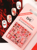 Charmicon 3D Silicone Stickers Любовь