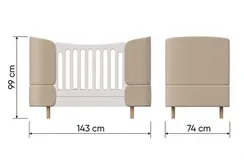 Кровать-трансформер Ellipse Kidi Soft Бежевая