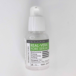 DERMA FACTORY Сыворотка для лица сужающая поры с экстрактом алоэ вера, REAL-VERA PORE SERUM,30 мл.