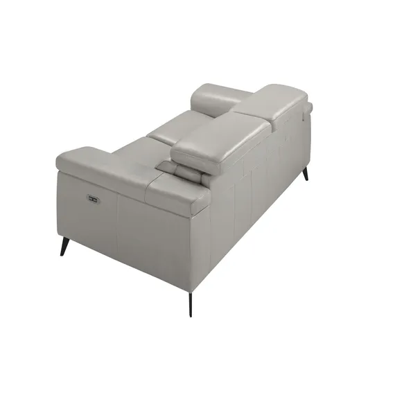 Двухместный диван с реклайнером Angel Cerda 5319-2P, серая кожа