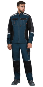 Костюм СИРИУС-КАСПИЙ куртка, брюки, морена с чёрным, тёмно-серым и СОП